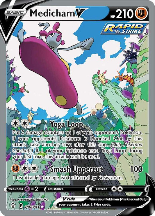 Medicham V (Alternate Full Art) [SWSH07: Evolving Skies] 186/203