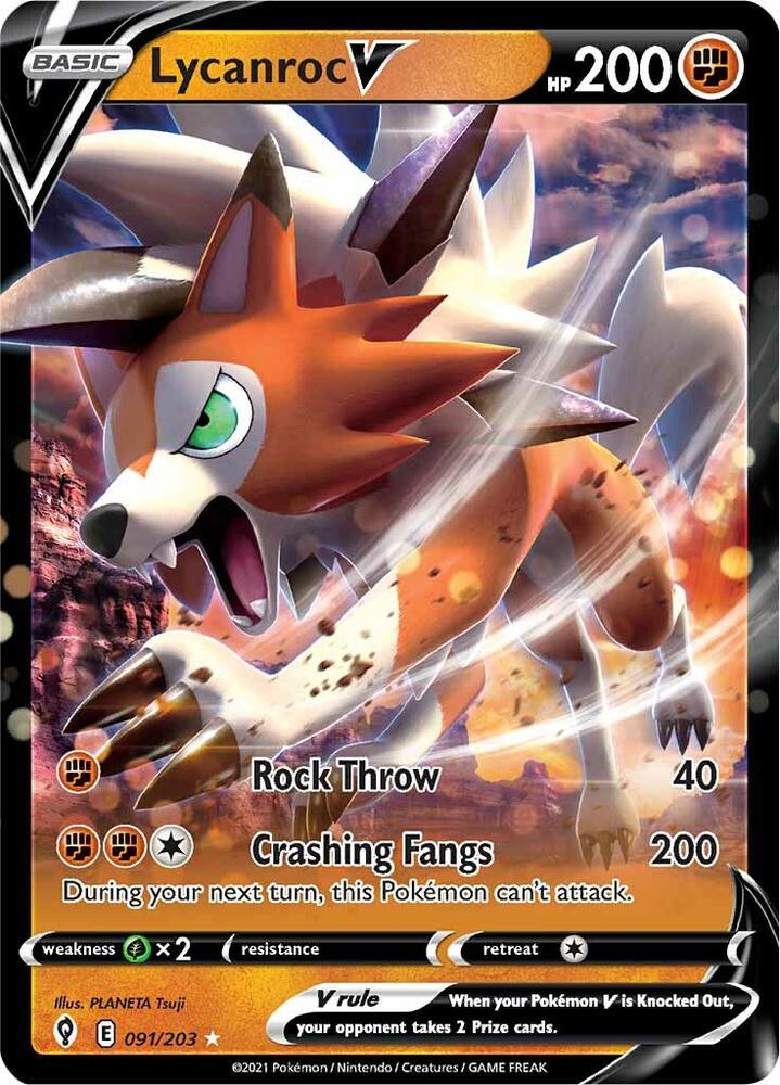 Lycanroc V [SWSH07: Evolving Skies] 091/203