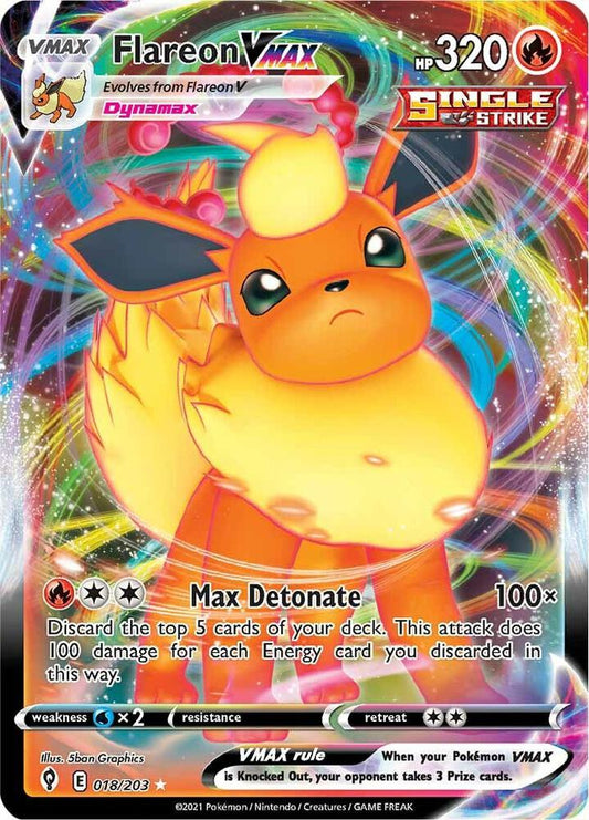 Flareon VMAX [SWSH07: Evolving Skies] 018/203