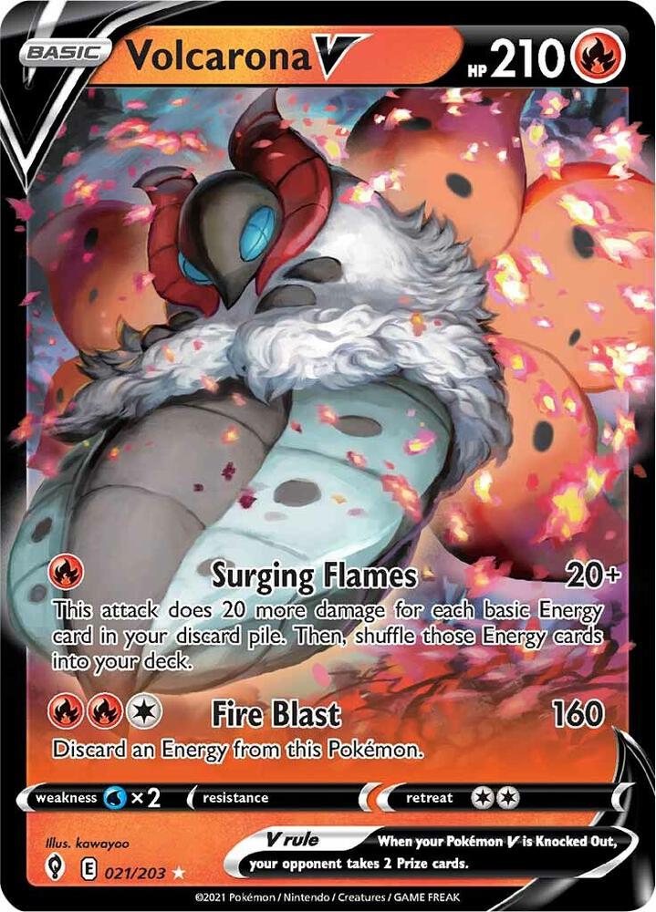 Volcarona V [SWSH07: Evolving Skies] 021/203