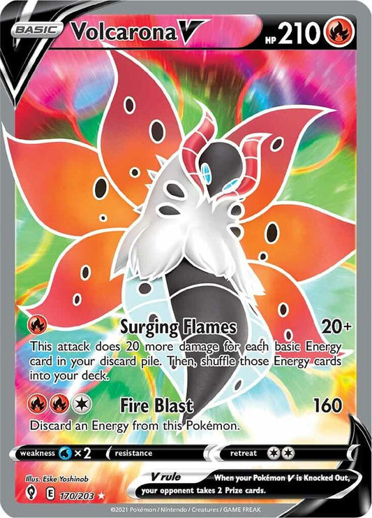 Volcarona V (Full Art) [SWSH07: Evolving Skies] 170/203