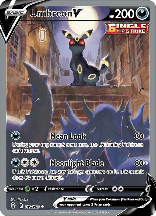 Umbreon V (Alternate Full Art) [SWSH07: Evolving Skies] 189/203