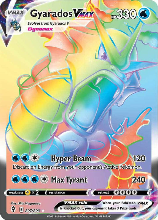 Gyarados VMAX (Secret) [SWSH07: Evolving Skies] 207/203