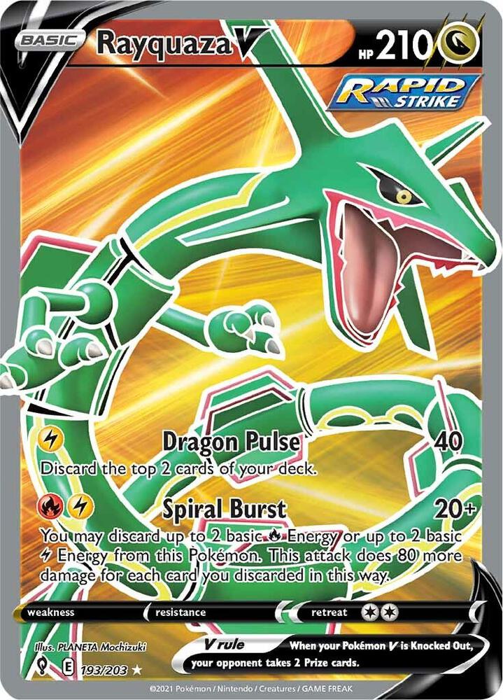Rayquaza V (Full Art) [SWSH07: Evolving Skies] 193/203
