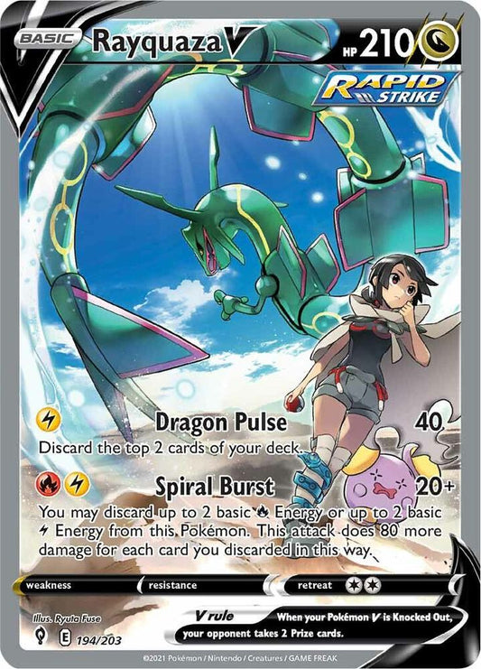 Rayquaza V (Alternate Full Art) [SWSH07: Evolving Skies] 194/203