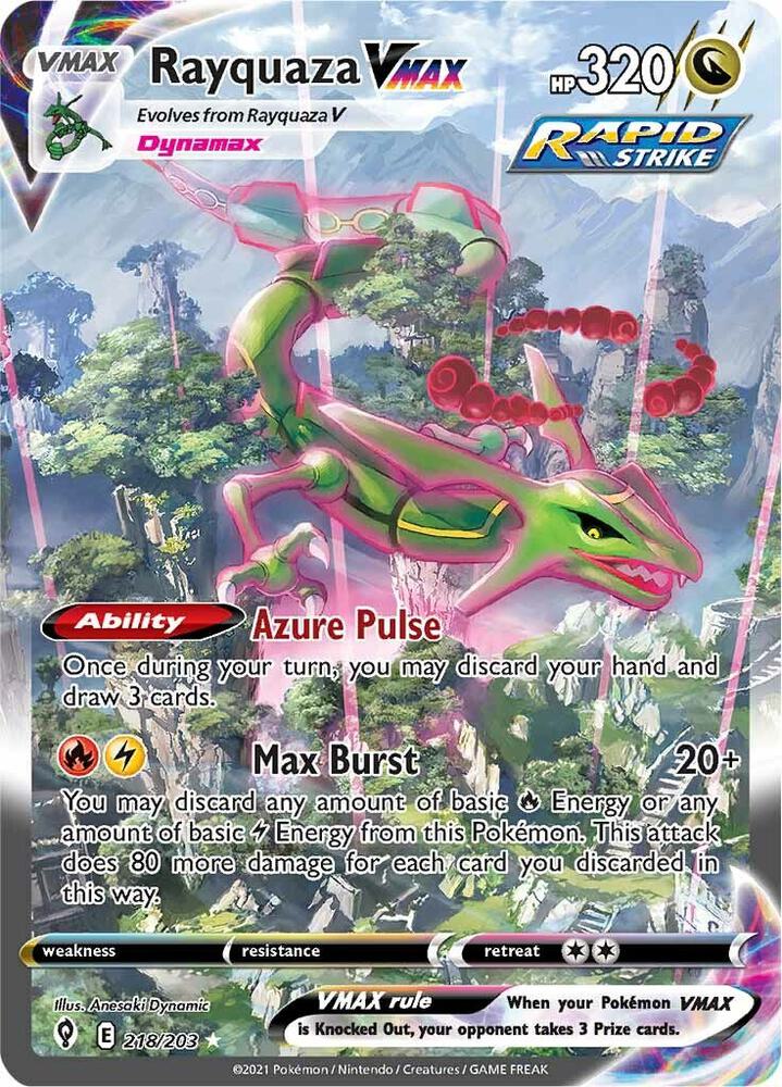 Rayquaza VMAX (Alternate Art Secret) [SWSH07: Evolving Skies] 218/203