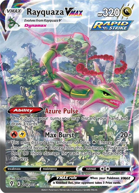 Rayquaza VMAX (Alternate Art Secret) [SWSH07: Evolving Skies] 218/203