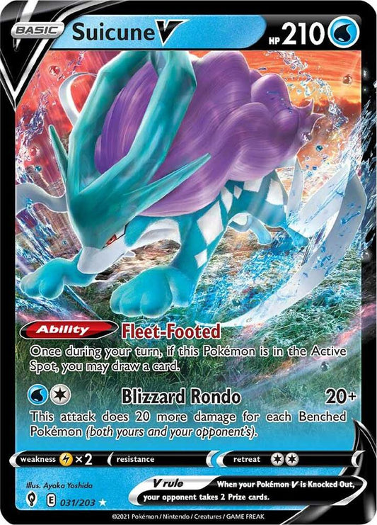 Suicune V [SWSH07: Evolving Skies] 031/203
