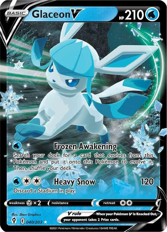 Glaceon V [SWSH07: Evolving Skies] 040/203