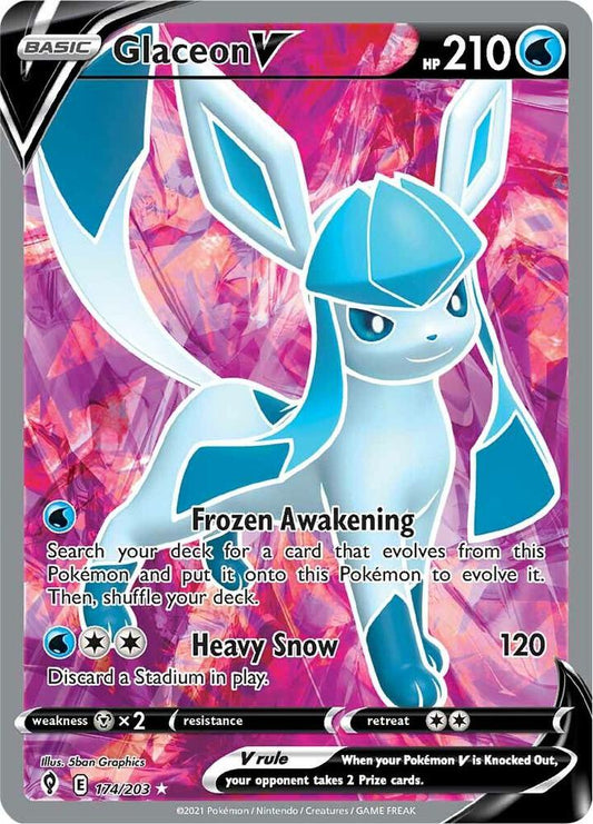 Glaceon V (Full Art) [SWSH07: Evolving Skies] 174/203