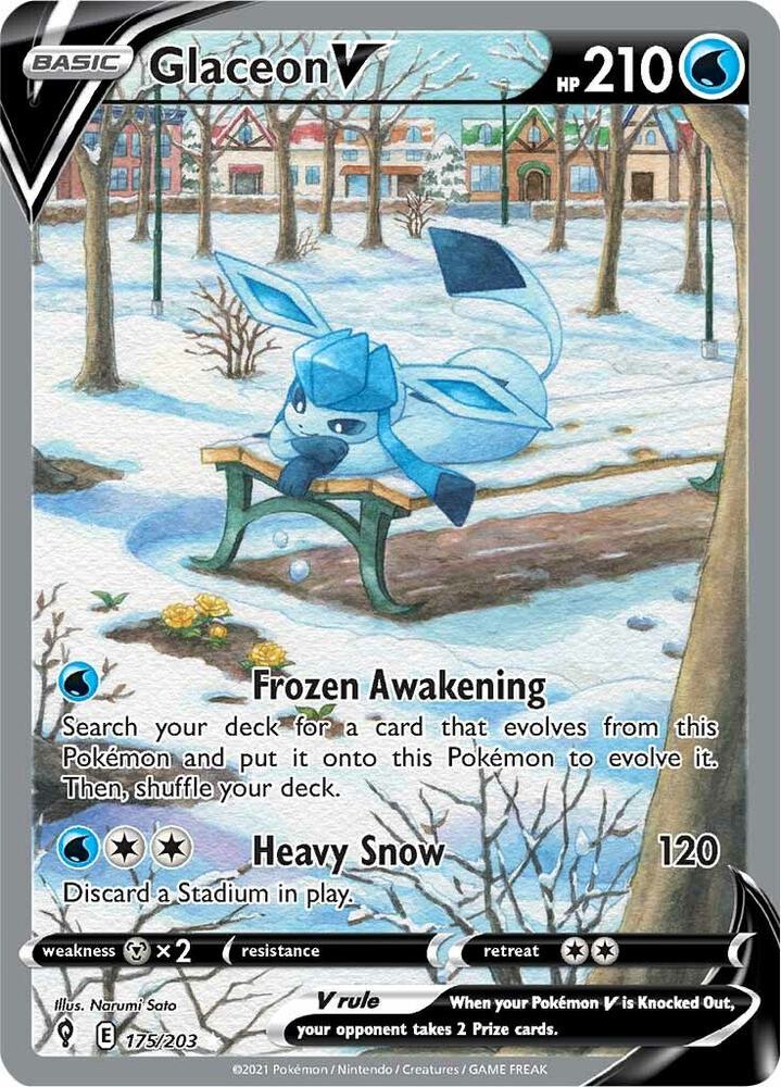 Glaceon V (Alternate Full Art) [SWSH07: Evolving Skies] 175/203