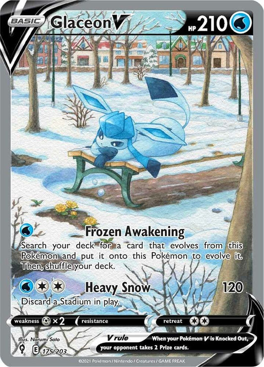 Glaceon V (Alternate Full Art) [SWSH07: Evolving Skies] 175/203