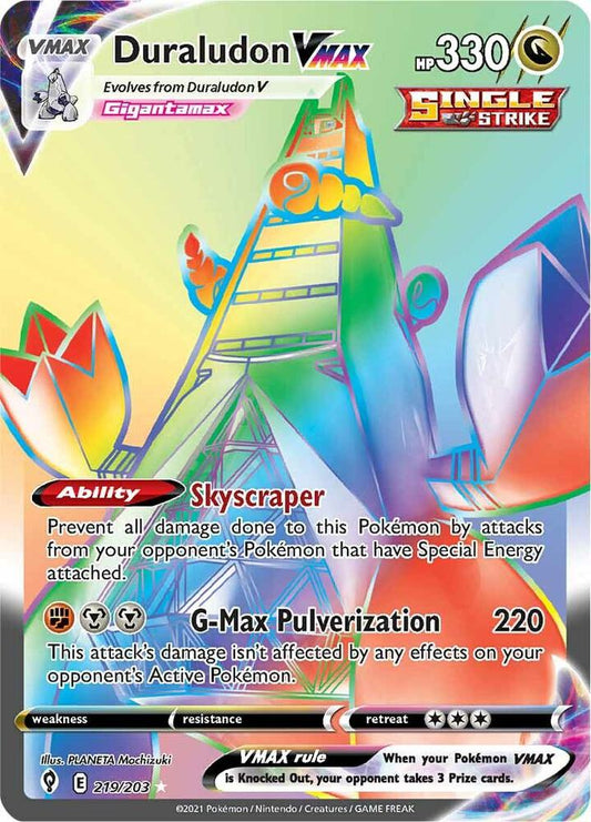 Duraludon VMAX (Secret) [SWSH07: Evolving Skies] 219/203