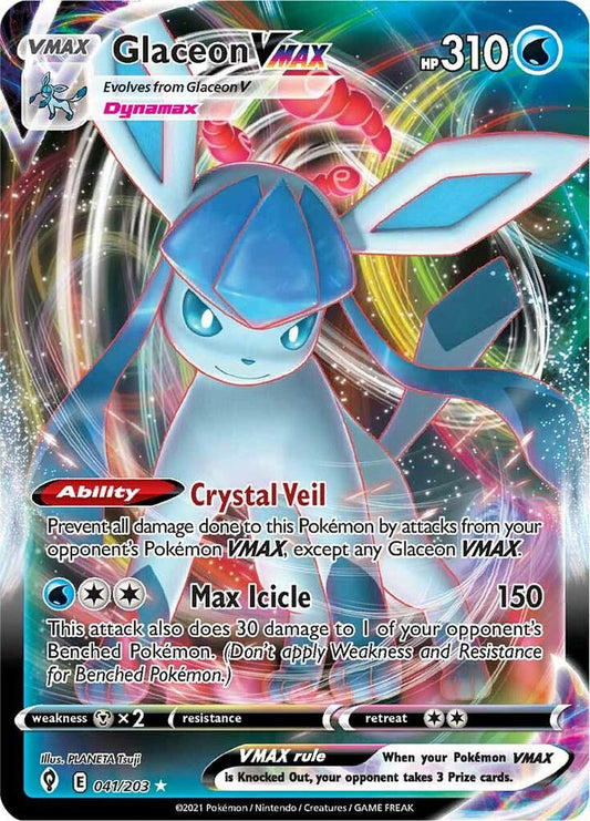 Glaceon VMAX [SWSH07: Evolving Skies] 041/203
