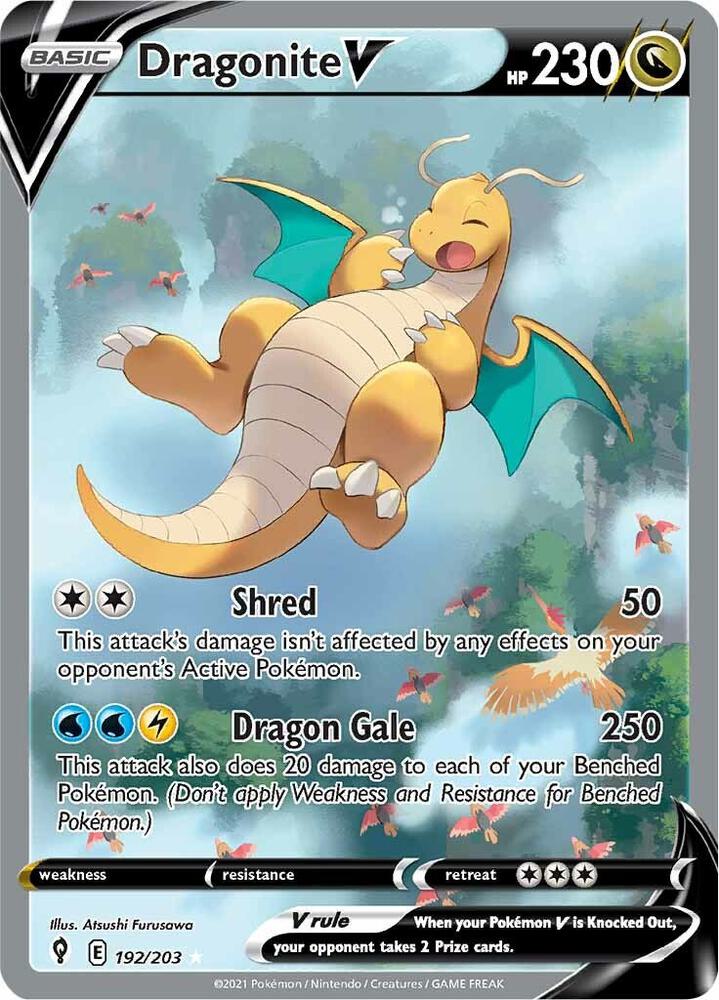 Dragonite V (Alternate Full Art) [SWSH07: Evolving Skies] 192/203