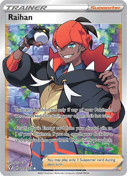 Raihan (Full Art) [SWSH07: Evolving Skies] 202/203