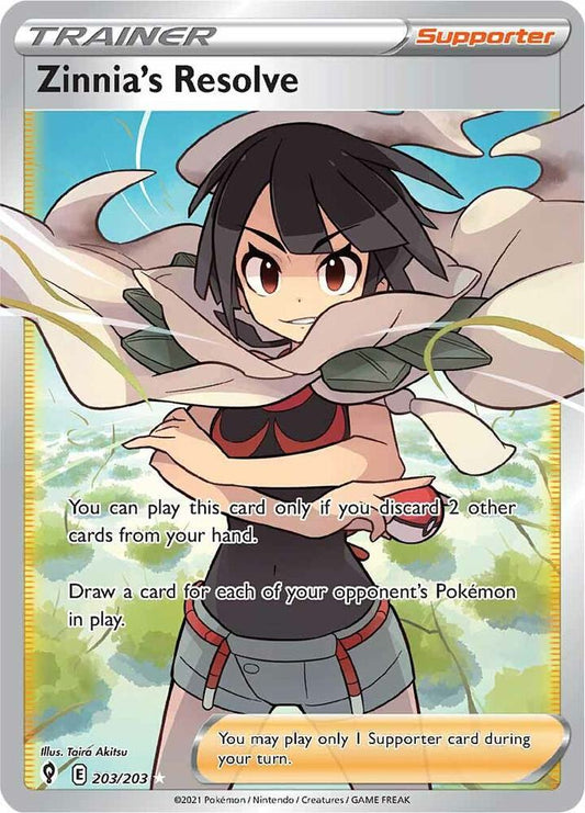 Zinnia's Resolve (Full Art) [SWSH07: Evolving Skies] 203/203