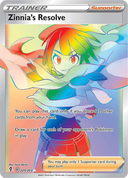Zinnia's Resolve (Secret) [SWSH07: Evolving Skies] 225/203