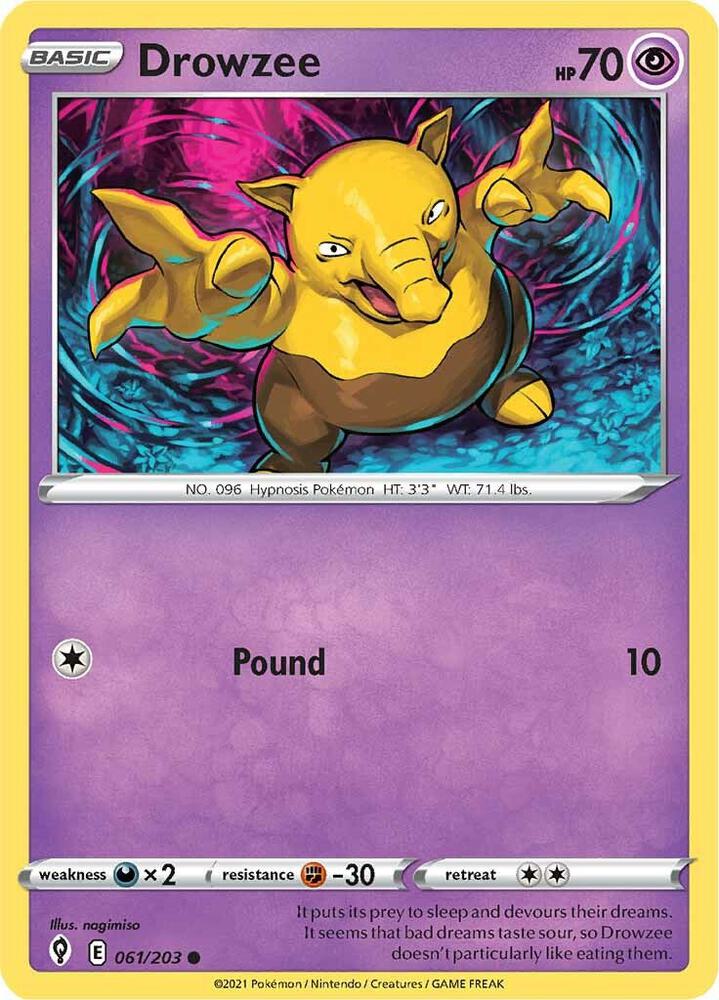 Drowzee [SWSH07: Evolving Skies] 061/203