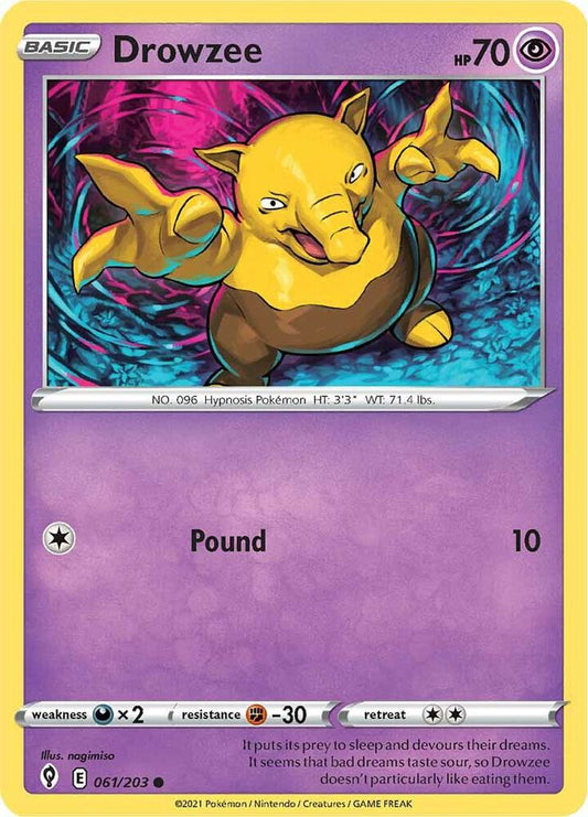 Drowzee [SWSH07: Evolving Skies] 061/203