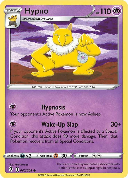 Hypno [SWSH07: Evolving Skies] 062/203