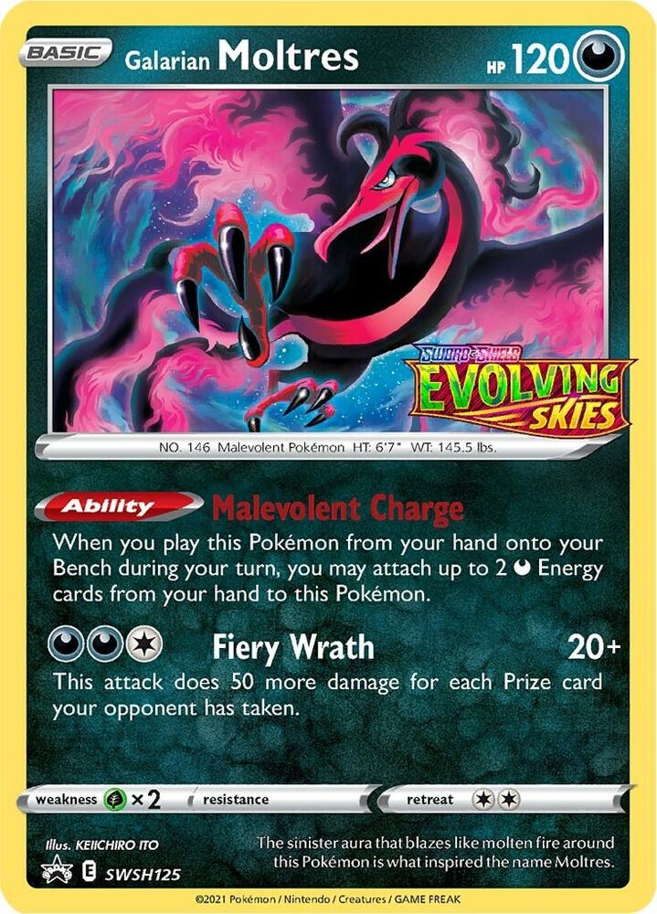 Galarian Moltres - SWSH125 (Prerelease) [SWSH: Sword & Shield Promo Cards] SWSH125