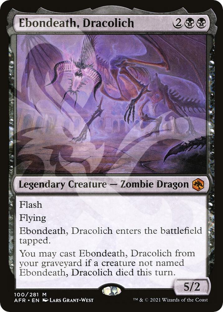 Ebondeath, Dracolich [AFR Ampersand Promos] 100
