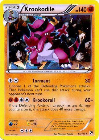 Krookodile - 65/114 (Cracked Ice Holo) [Blister Exclusives] 065/114