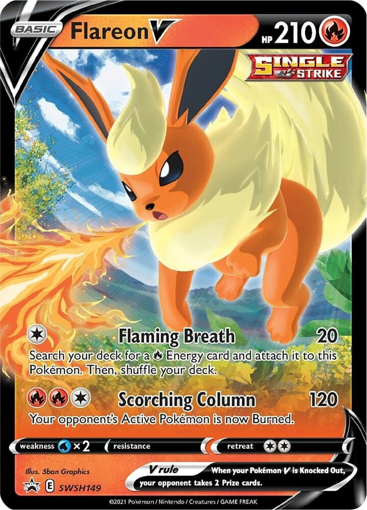 Flareon V - SWSH149 [SWSH: Sword & Shield Promo Cards] SWSH149