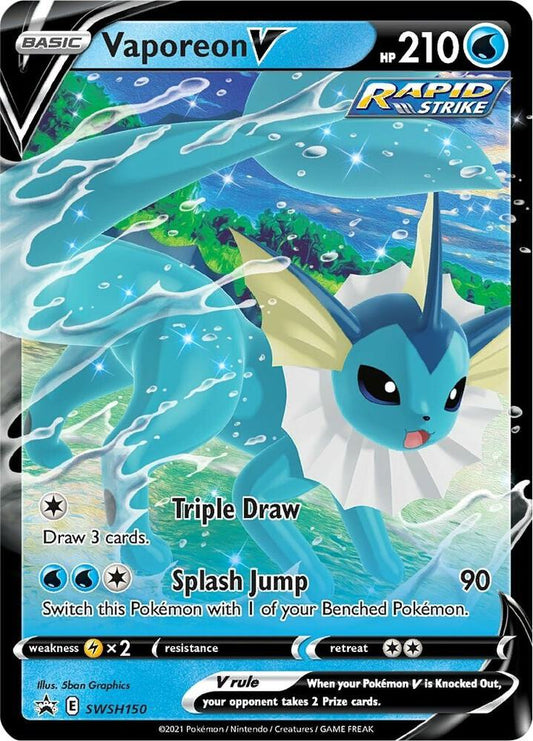 Vaporeon V - SWSH150 [SWSH: Sword & Shield Promo Cards] SWSH150