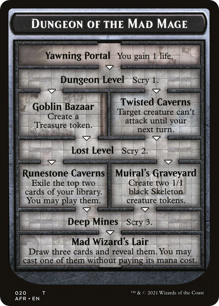 Dungeon of the Mad Mage // Tomb of Annihilation Double-Sided Token [Adventures in the Forgotten Realms] 20 // 22