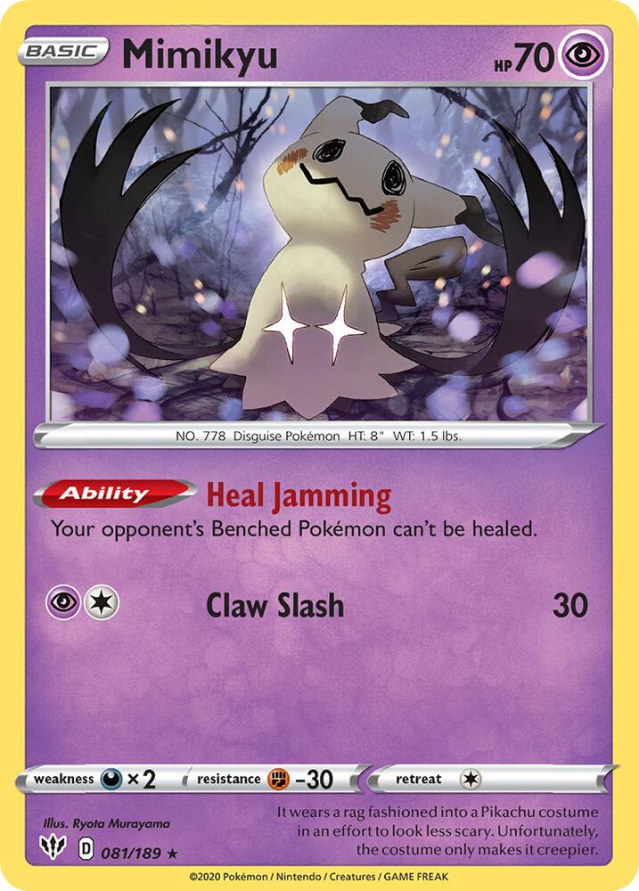 Mimikyu - 081/189 (Cosmos Holo) [Miscellaneous Cards & Products] 081/189