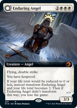 Enduring Angel (Extended Art) [Innistrad: Midnight Hunt] 327
