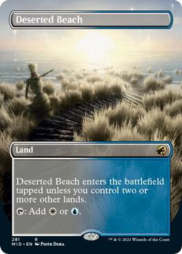 Deserted Beach (Borderless) [Innistrad: Midnight Hunt] 281