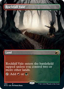 Rockfall Vale (Borderless) [Innistrad: Midnight Hunt] 284