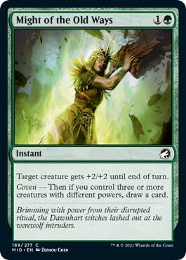 Might of the Old Ways [Innistrad: Midnight Hunt] 189