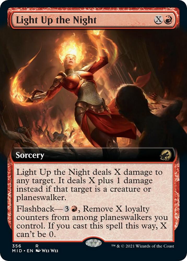 Light Up the Night (Extended Art) [Innistrad: Midnight Hunt] 356