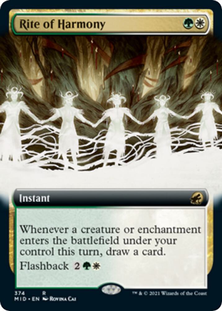 Rite of Harmony (Extended Art) [Innistrad: Midnight Hunt] 374