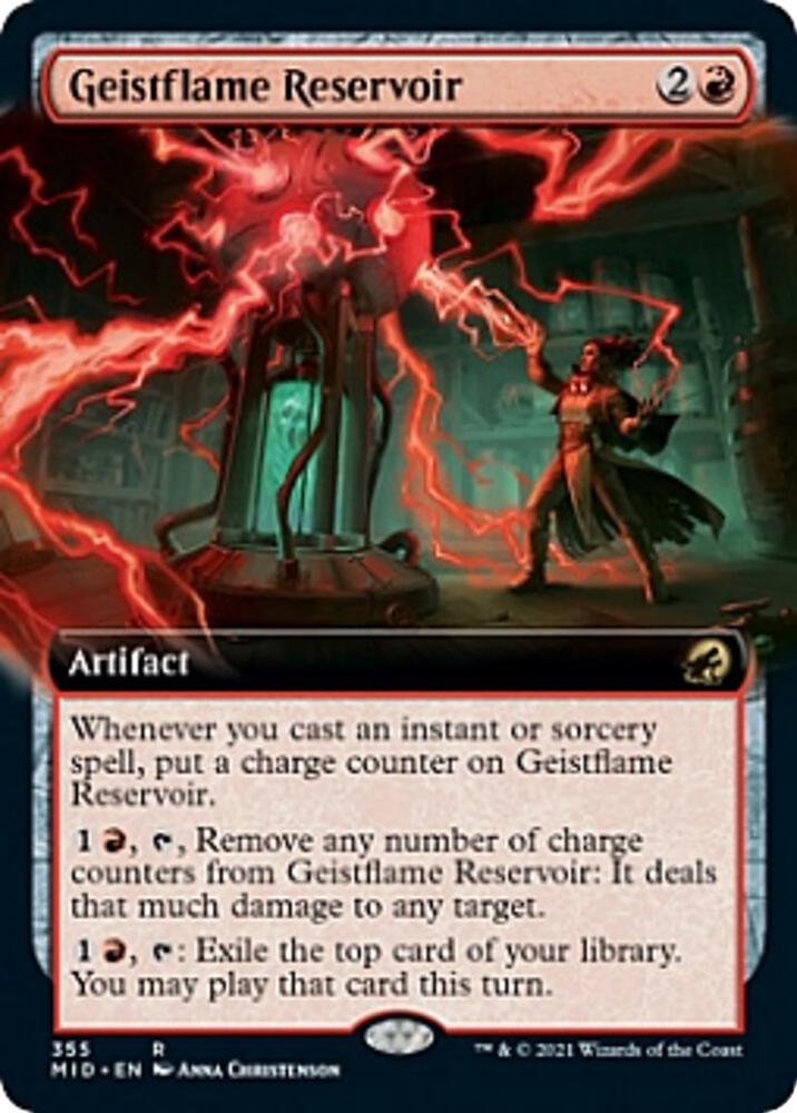 Geistflame Reservoir (Extended Art) [Innistrad: Midnight Hunt] 355