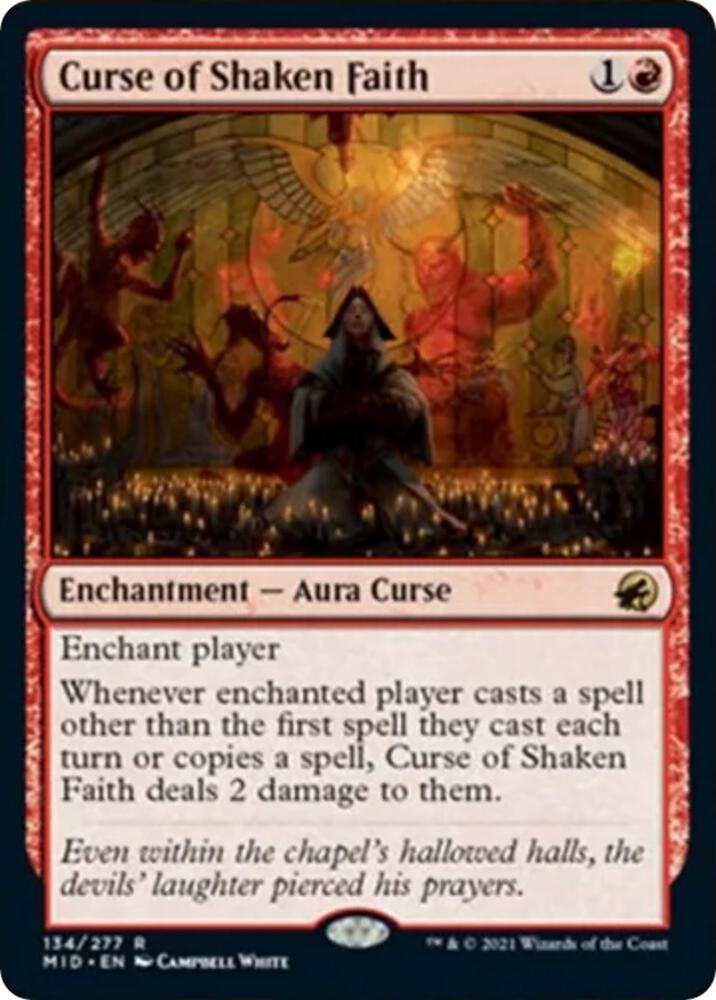 Curse of Shaken Faith [Innistrad: Midnight Hunt] 134