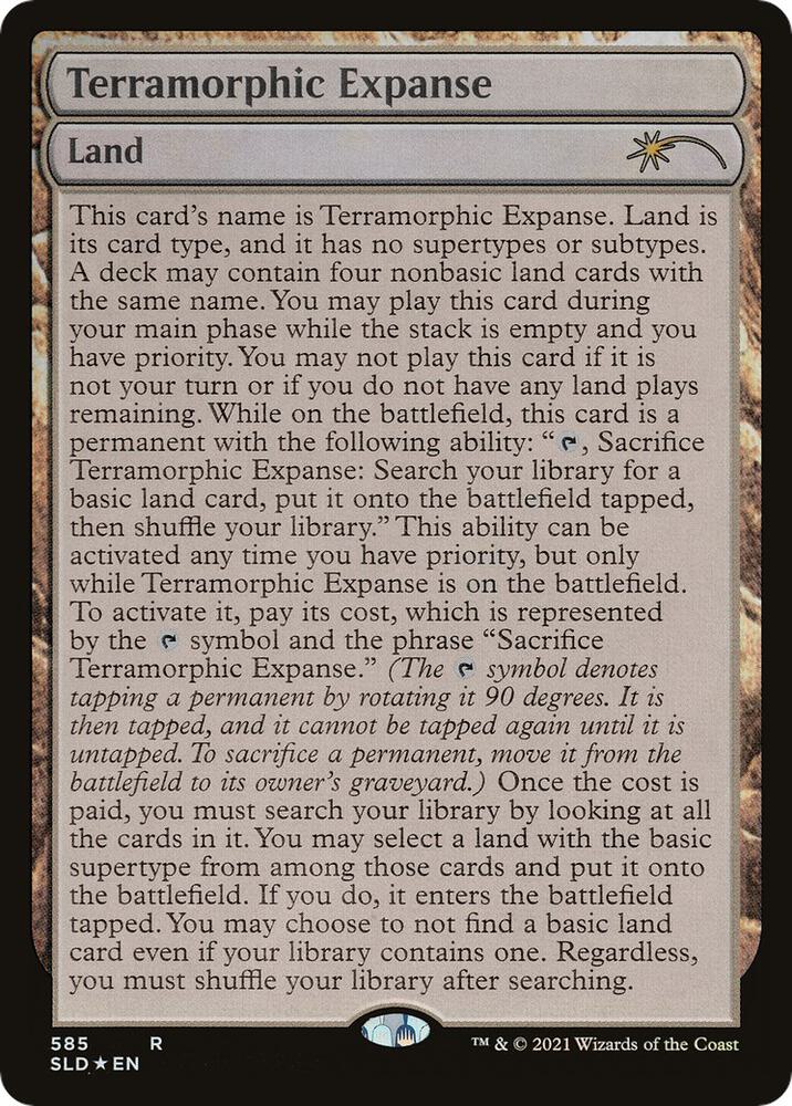 Terramorphic Expanse (Full-Text Lands) [Secret Lair Drop Series] 585