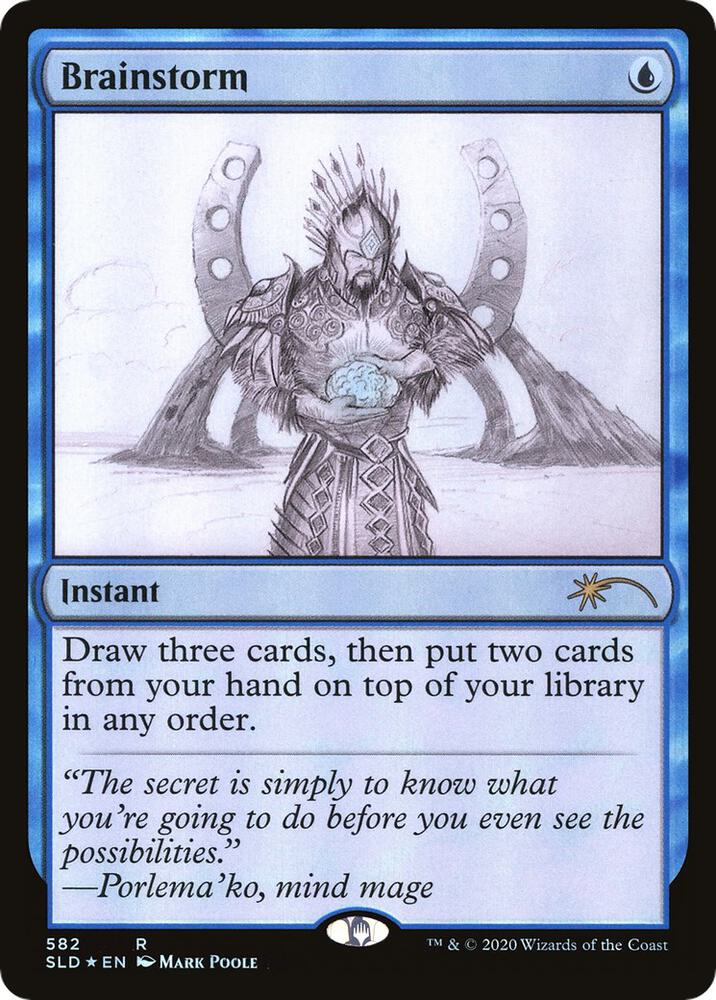 Brainstorm (582) (Sketch Showcase) [Secret Lair Drop Series] 582