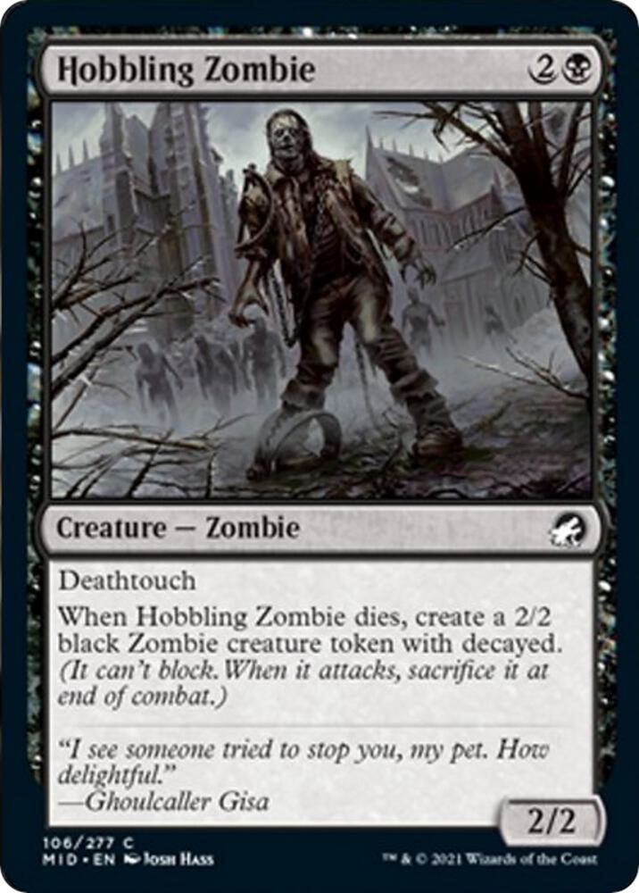 Hobbling Zombie [Innistrad: Midnight Hunt] 106