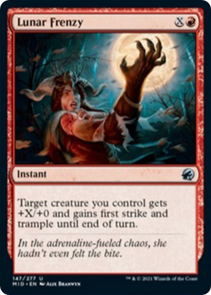 Lunar Frenzy [Innistrad: Midnight Hunt] 147