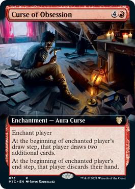 Curse of Obsession (Extended Art) [Commander: Innistrad: Midnight Hunt] 73
