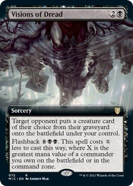 Visions of Dread (Extended Art) [Commander: Innistrad: Midnight Hunt] 72