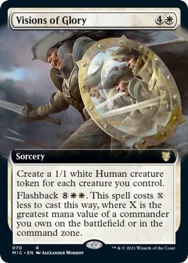 Visions of Glory (Extended Art) [Commander: Innistrad: Midnight Hunt] 70