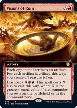 Visions of Ruin (Extended Art) [Commander: Innistrad: Midnight Hunt] 74