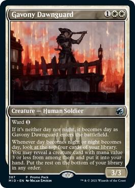 Gavony Dawnguard [Promo Pack: Innistrad: Midnight Hunt] 387