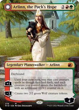 Arlinn, the Pack's Hope (Borderless) [Innistrad: Midnight Hunt] 279